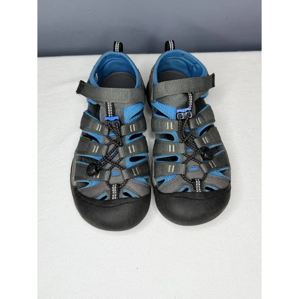 Keen Newport H2 Sandals Kids 4 Gray Blue Closed Toe Fisherman Water Hiking